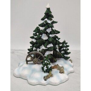 Department 56 Wagonwheel Pine Grove Village Christmas Tree Accessories #52617